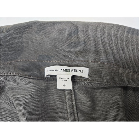 STANDARD JAMES PERSE Camo Military Jacket Pockets Size 4/ XL US Womens - Picture 3 of 9